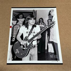 Malcolm & Angus Young of AC/DC in 1976 - Music Print Ad Photo - 2018